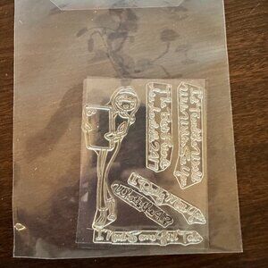 Girl Talk Clear Unmounted Stamp Set